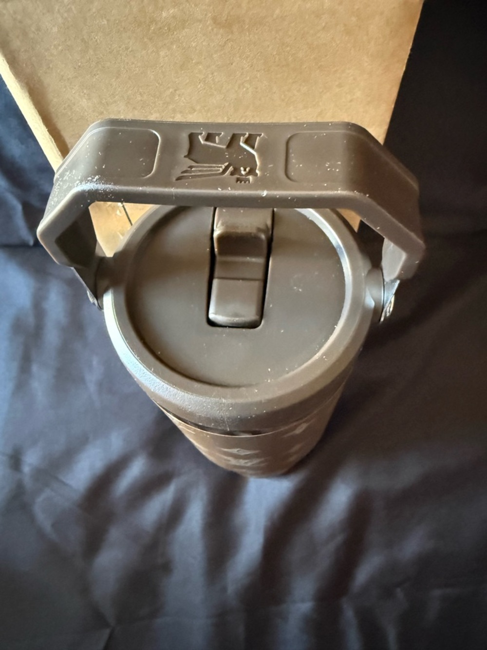 New Stanley 30oz Laser LEngravedV Tumbler - Brown/Gold Handle Flip Lid - Picture 5 of 6